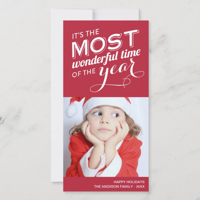 TIME OF THE YEAR | HOLIDAY PHOTO CARD (Front)
