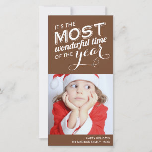 TIME OF THE YEAR HOLIDAY PHOTO CARD