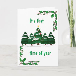 TIME OF YEAR TO MEET ME UNDER THE MISTLETOE CARD