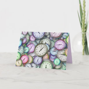 time piece greeting card