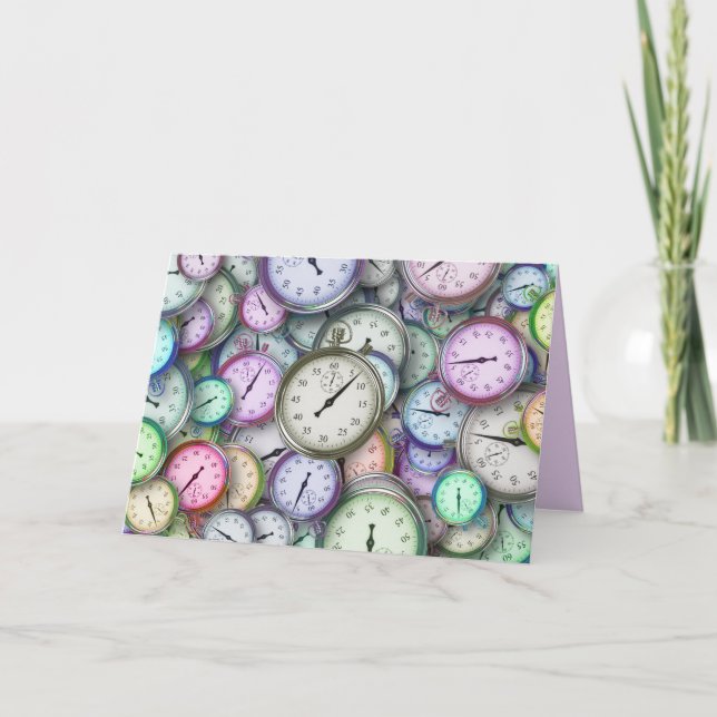 time piece greeting card (Front)