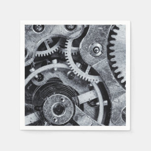 Time Piece Mechanics Napkin