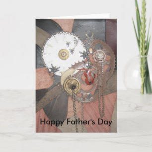 Time Piece on Leather greeting card
