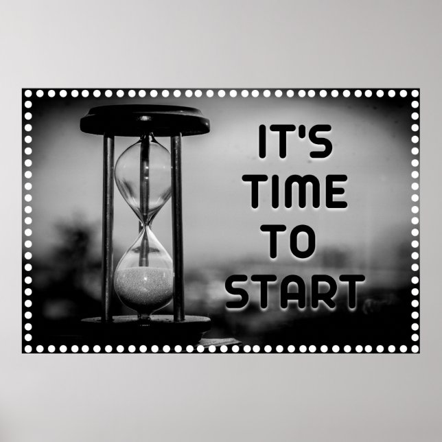 "Time" Positive Wall art Poster (Front)