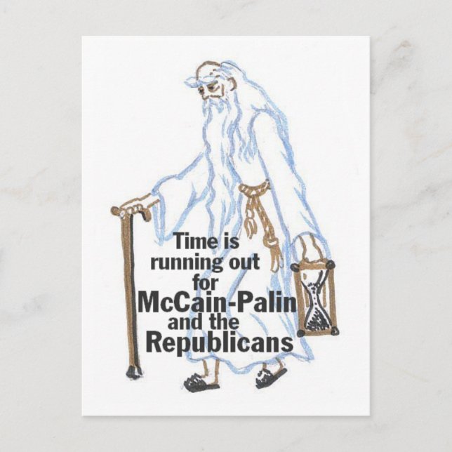 Time Running Out Postcard (Front)