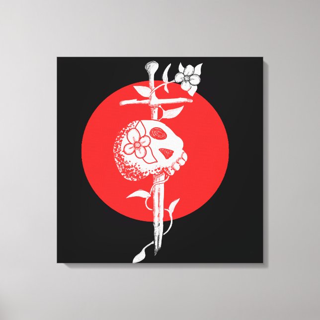 Time Screen Printing Canvas Print (Front)