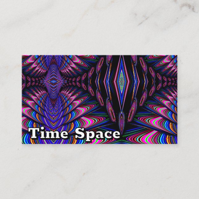 Time Space ( you may change the words ) Business Card (Front)