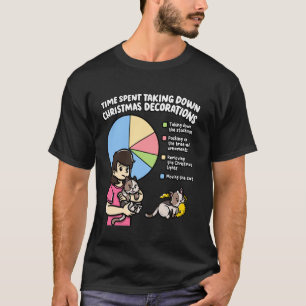 Time Spent Taking Down Christmas Decorations Pie C T-Shirt