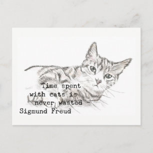 Time Spent with Cats . . . Postcard