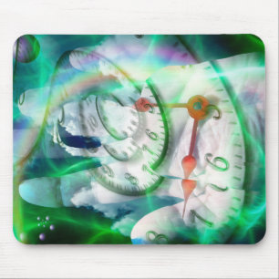 Time spiral in human hand mouse mat