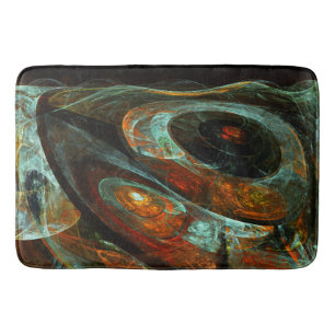 Time Split Abstract Art Bath Mat