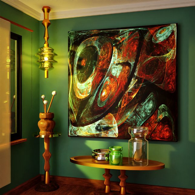 Time Split Abstract Art Canvas Print (Time Split Abstract Art Canvas Print)