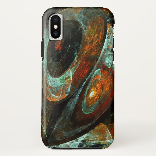 Time Split Abstract Art Case-Mate iPhone Case (Back)