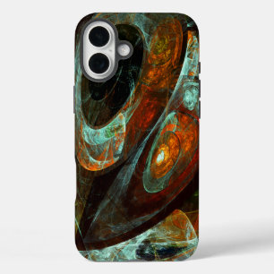 Time Split Abstract Art iPhone 16 Plus Case