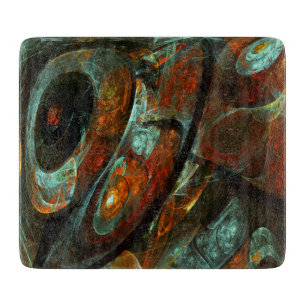 Time Split Abstract Art Cutting Board