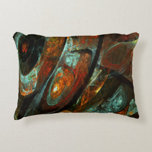 Time Split Abstract Art Decorative Cushion
