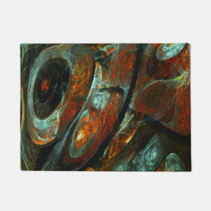 Time Split Abstract Art Doormat