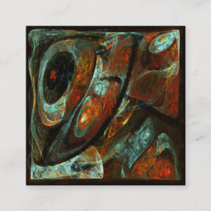 Time Split Abstract Art Enclosure Card