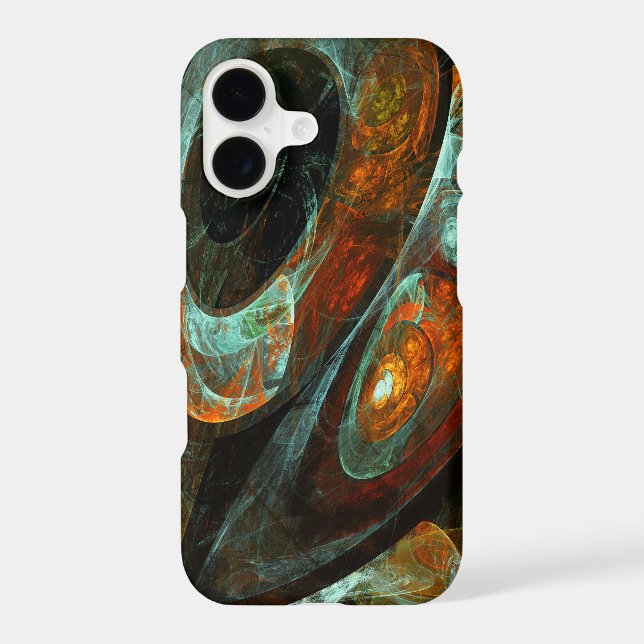 Time Split Abstract Art iPhone Case (Back)