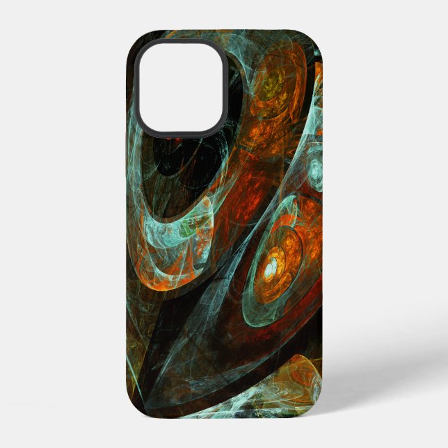 Time Split Abstract Art iPhone Case (Back)