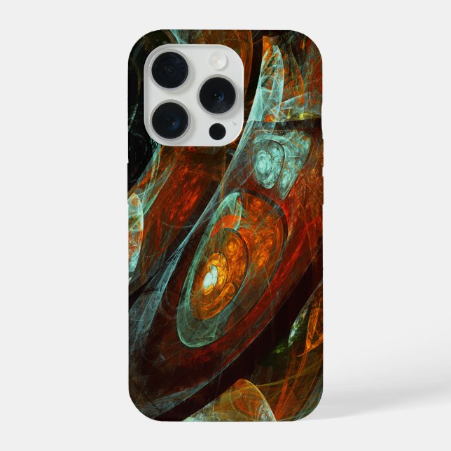Time Split Abstract Art iPhone Case (Back)