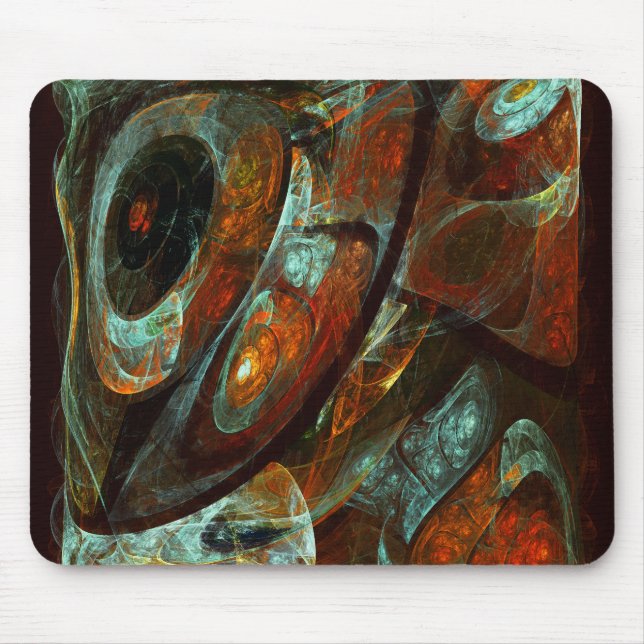 Time Split Abstract Art Mouse Mat (Front)