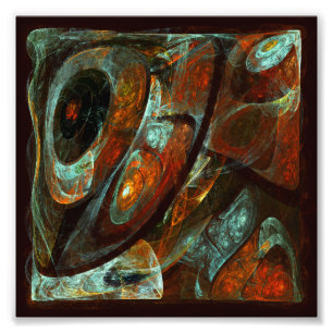 Time Split Abstract Art Photo Print
