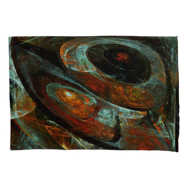 Time Split Abstract Art Pillowcase (Front)