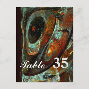Time Split Abstract Art Postcard