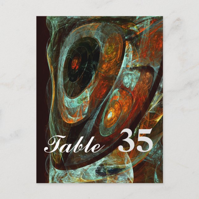 Time Split Abstract Art Postcard (Front)