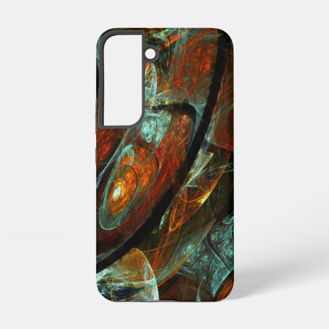 Time Split Abstract Art Samsung Galaxy S22 Case (Back)