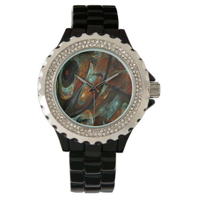 Time Split Abstract Art Watch (Front)