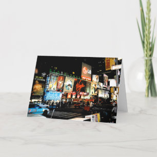 Time Square NYC New York City Blank Greeting Card