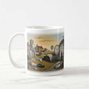 Time Surreal Clock Life Journey Artwork Mug