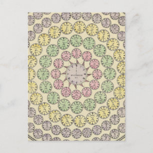 Time table postcard