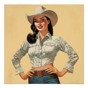 Time-Tested Vintage Love: Wild West Whispers Poster