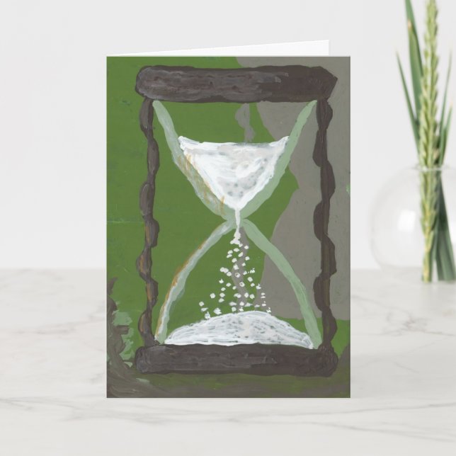 Time through the hourglass card (Front)