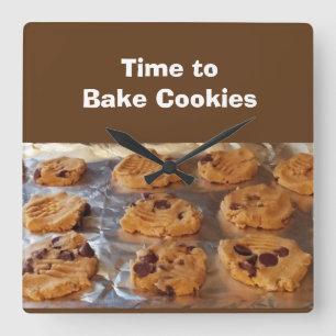 Time to Bake Cookies Wall Clock