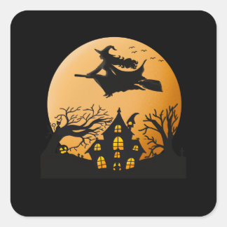 Time To Be Spooky Again Halloween Funny Square Sticker