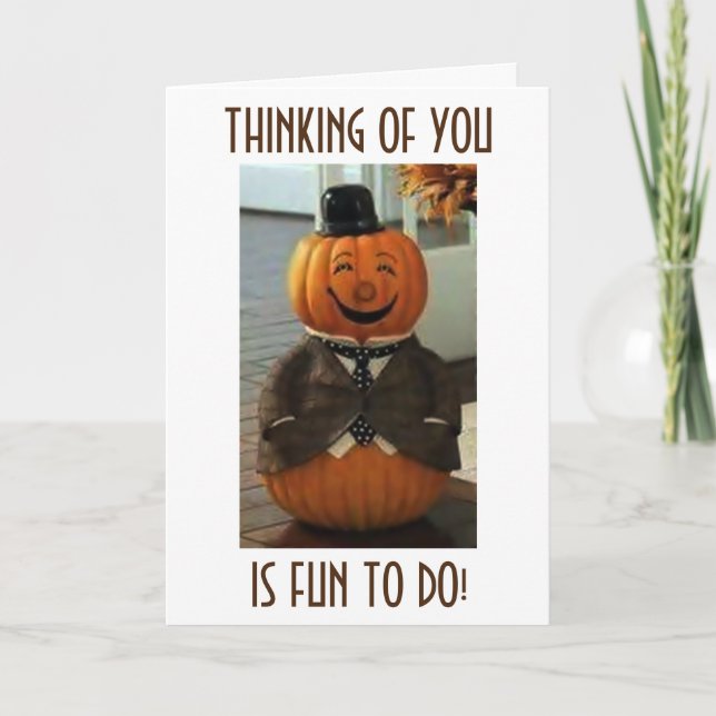 TIME TO BE "THAKFUL" AND I THOUGHT OF "YOU" CARD (Front)