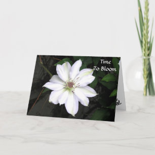 Time To Bloom  Graduation Card