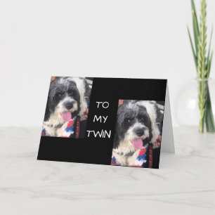 TIME TO "CELEBRATE" YOU - "TWIN SISTER" CARD