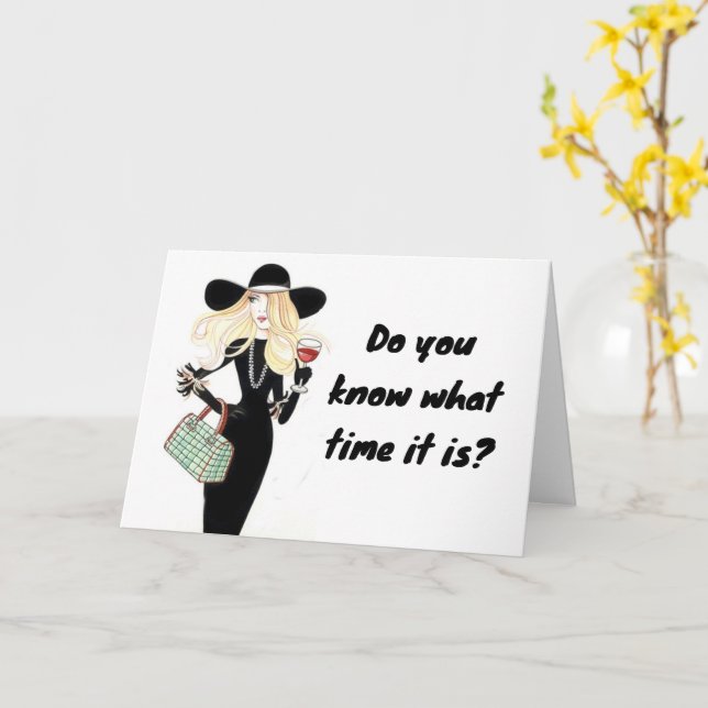 TIME TO "CELEBRATE YOUR BIRTHDAY" CARD (Yellow Flower)