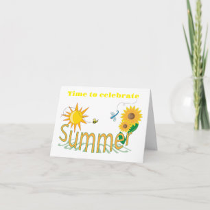 TIME TO CELEBRATE YOUR *SUMMER 21st BIRTHDAY* Card