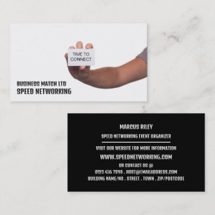 Time to Connect, Speed Networking Event Organizer Business Card