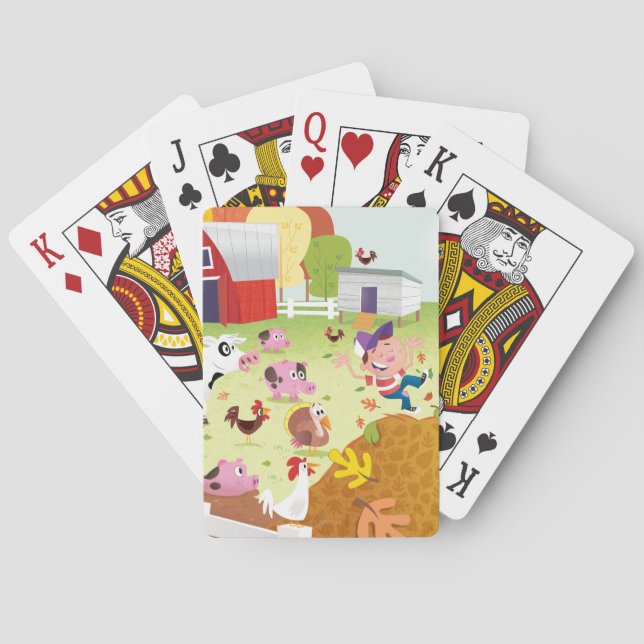 Time to Count - Farmyard Playing Cards (Back)