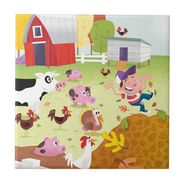 Time to Count - Farmyard Tile (Front)