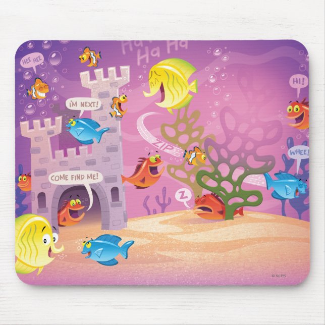Time To Count-Under the Sea Mouse Mat (Front)
