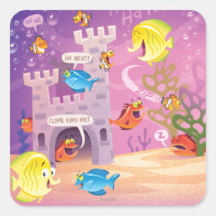 Time To Count-Under the Sea Square Sticker