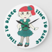 Time to Dance Tap Dancing Girl Studio School Decor